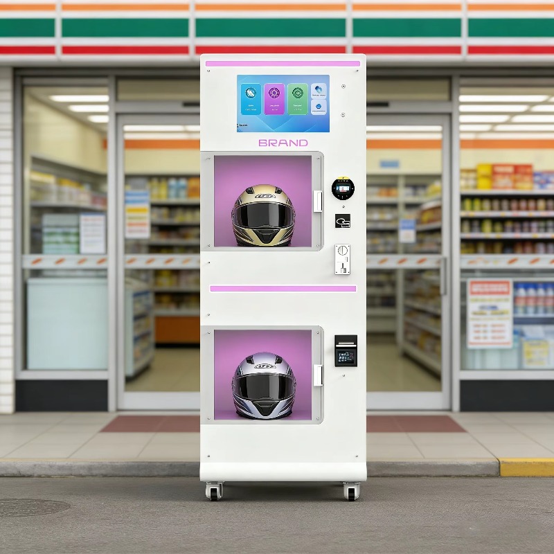 Vending Machine Qr Code - ماكينة بيع ذاتي مخصصة لتنظيف الخوذات