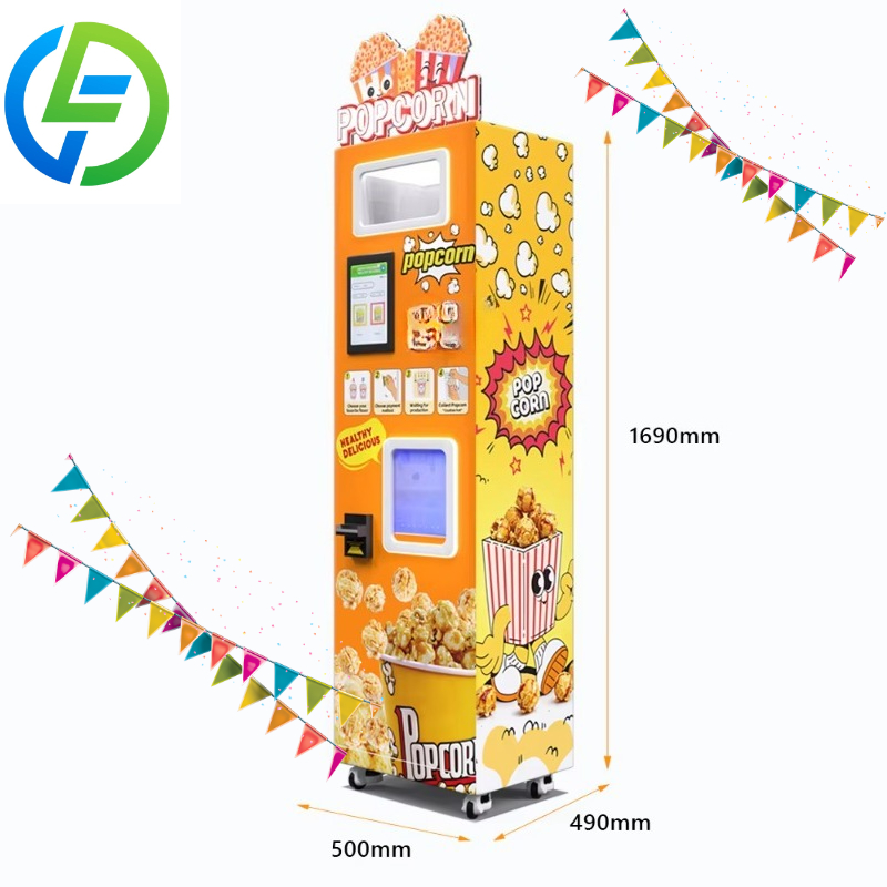 ماكينة بيع الفشار المخصصة تعمل - مراجعة Popcorn Vending Machine وسعره