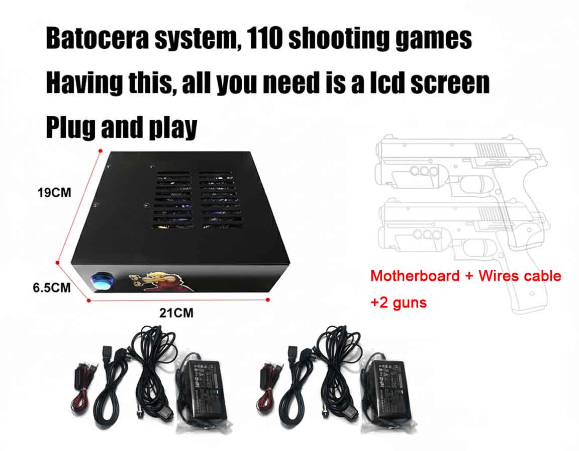 نظام ألعاب Batocera مع مجموعة  - مراجعة Gun Shooting Arcade وسعره