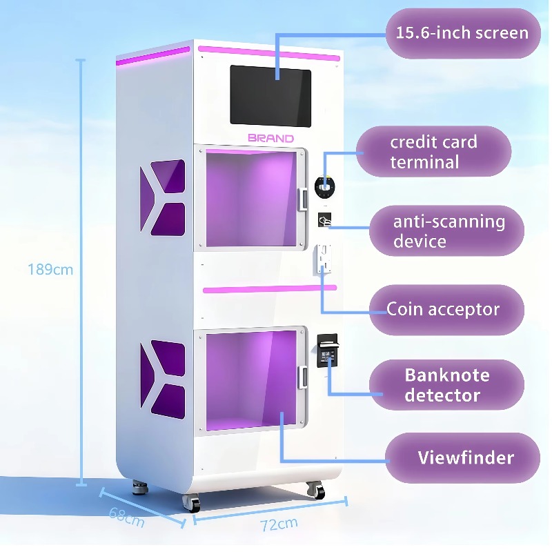 ماكينة بيع ذاتي مخصصة لتنظيف ا - مراجعة Vending Machine Qr Code وسعره