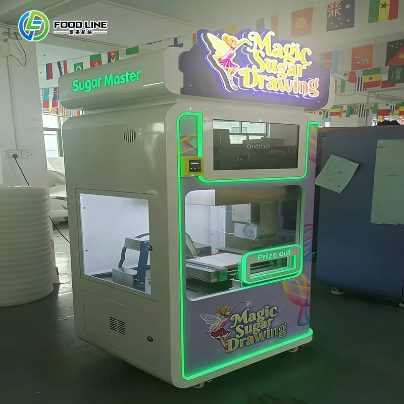 آلة بيع ذكية مخصصة للرسم بالسك - مراجعة Popcorn Vending Machine وسعره